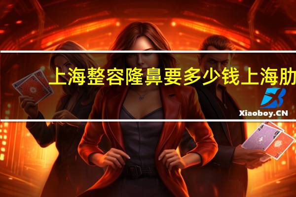 上海整容隆鼻要多少钱 上海肋骨隆鼻要多少钱