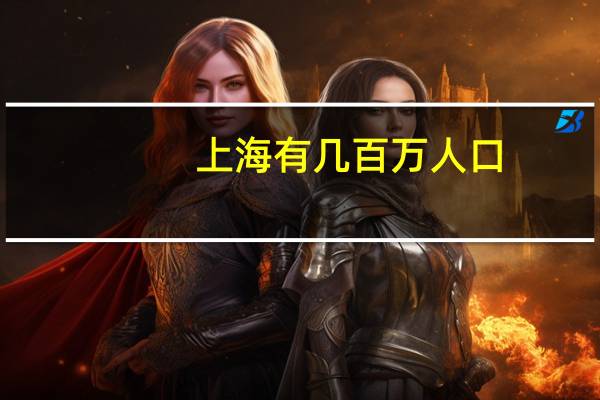 上海有几百万人口