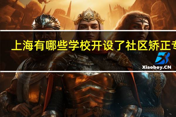 上海有哪些学校开设了社区矫正专业