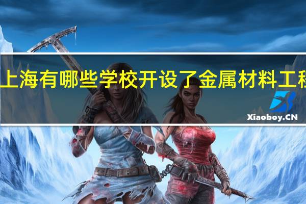 上海有哪些学校开设了金属材料工程专业
