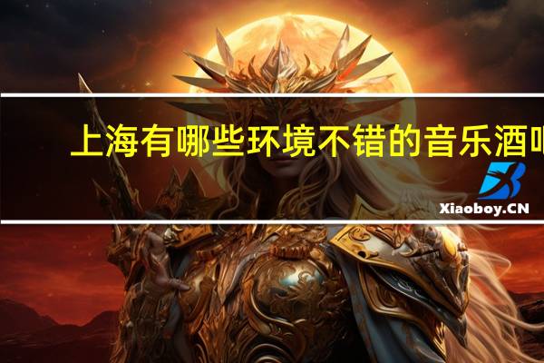 上海有哪些环境不错的音乐酒吧