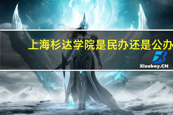 上海杉达学院是民办还是公办