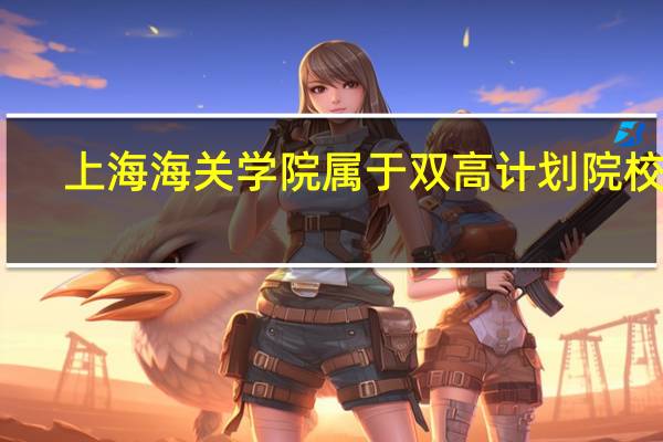 上海海关学院属于双高计划院校吗