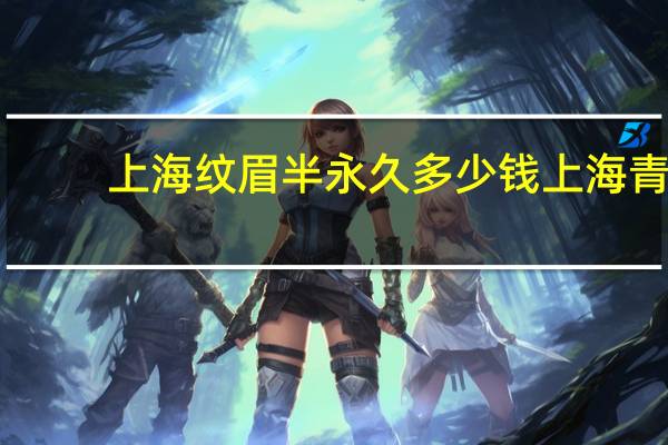 上海纹眉半永久多少钱 上海青浦洗眉哪家好