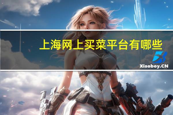 上海网上买菜平台有哪些