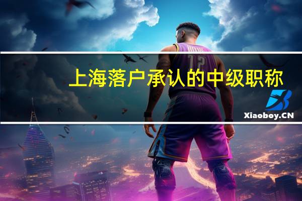上海落户承认的中级职称