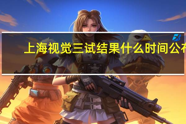 上海视觉三试结果什么时间公布