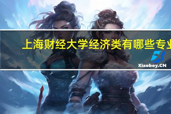 上海财经大学经济类有哪些专业