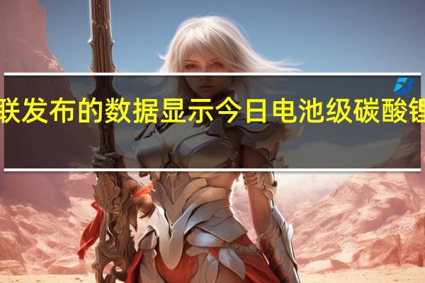 上海钢联发布的数据显示今日电池级碳酸锂下跌1000元/吨均价报17.10万元/吨