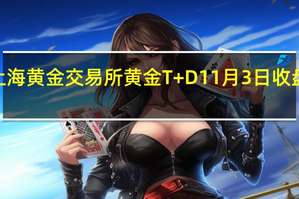 上海黄金交易所黄金T+D 11月3日（周五）收盘上涨0.02%报476.5元/克；上海黄金交易所白银T+D 11月3日（周五）收盘下跌0.07%报5785.0元/千克