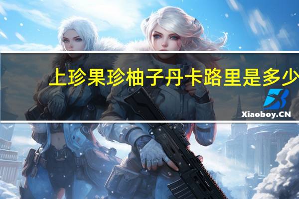 上珍果 珍柚子丹卡路里是多少