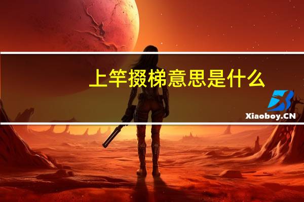 上竿掇梯意思是什么
