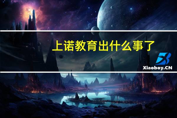 上诺教育出什么事了（上诺-天津信息咨询有限公司简介）