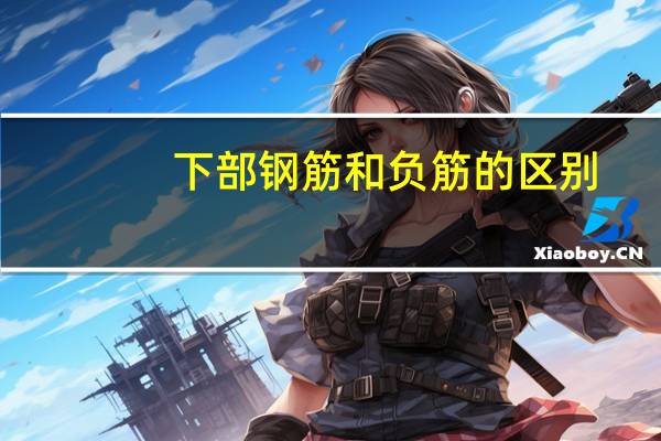下部钢筋和负筋的区别
