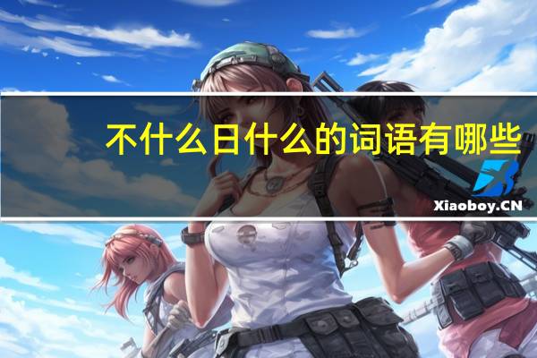不什么日什么的词语有哪些?