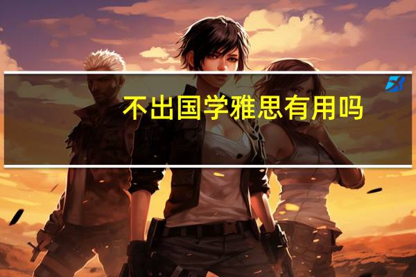 不出国学雅思有用吗