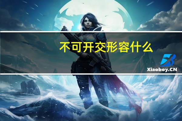 不可开交形容什么