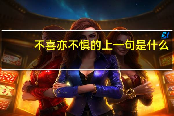 不喜亦不惧的上一句是什么