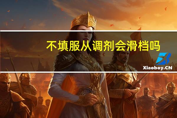 不填服从调剂会滑档吗