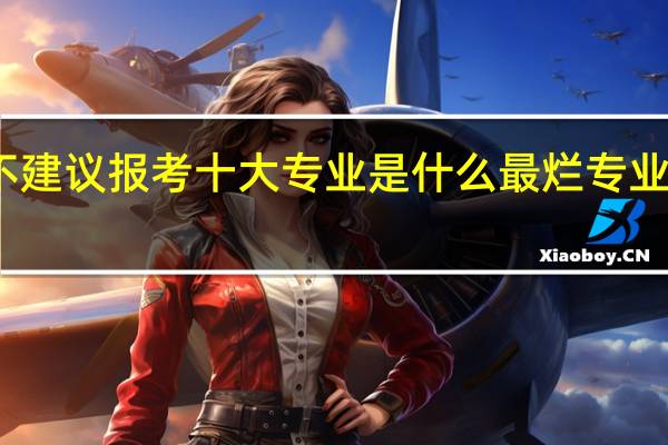 不建议报考十大专业是什么 最烂专业排行榜