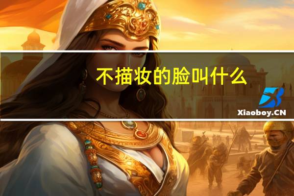 不描妆的脸叫什么