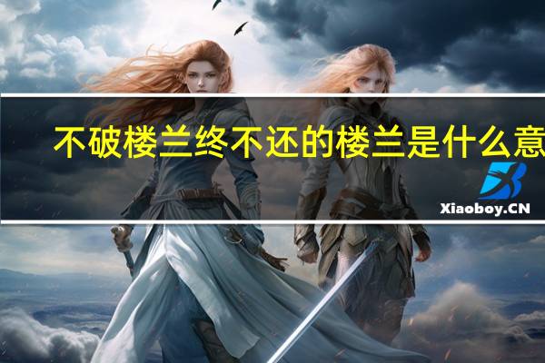 不破楼兰终不还的楼兰是什么意思