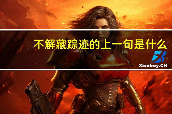 不解藏踪迹的上一句是什么