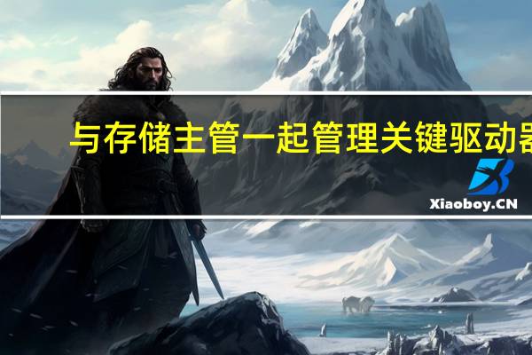 与存储主管一起管理关键驱动器