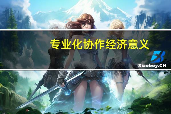 专业化协作经济意义