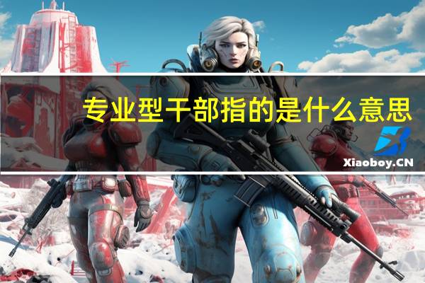 专业型干部指的是什么意思