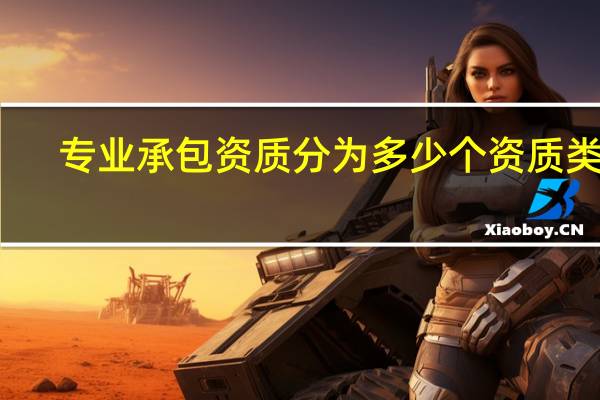专业承包资质分为多少个资质类别