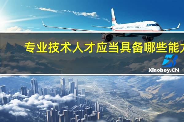 专业技术人才应当具备哪些能力