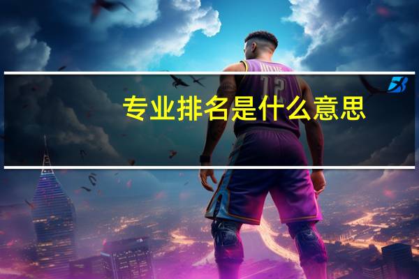 专业排名是什么意思