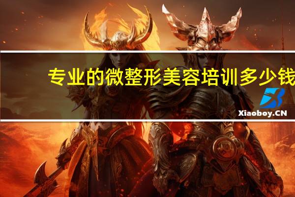专业的微整形美容培训多少钱 学微整一般要交多少学费