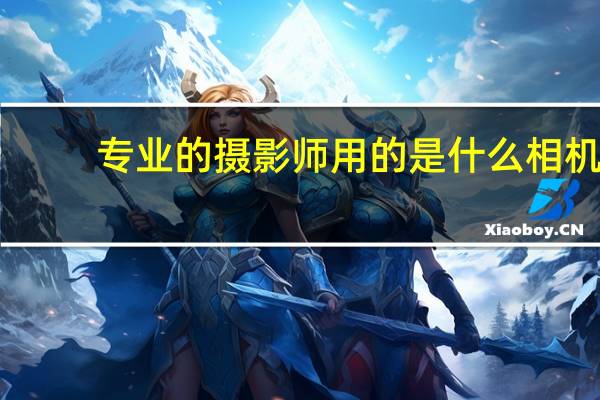 专业的摄影师用的是什么相机