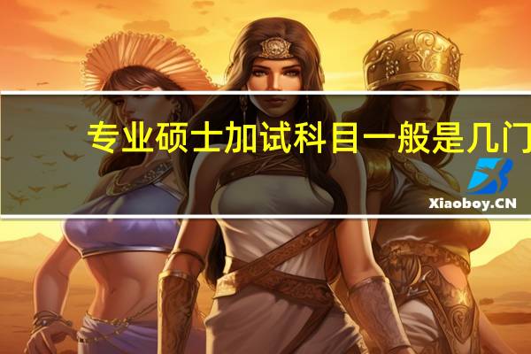 专业硕士加试科目一般是几门