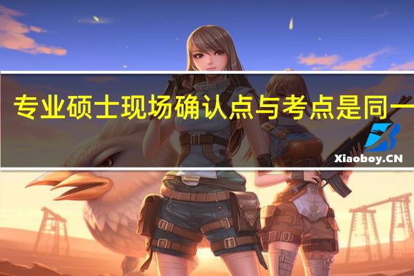 专业硕士现场确认点与考点是同一处吗