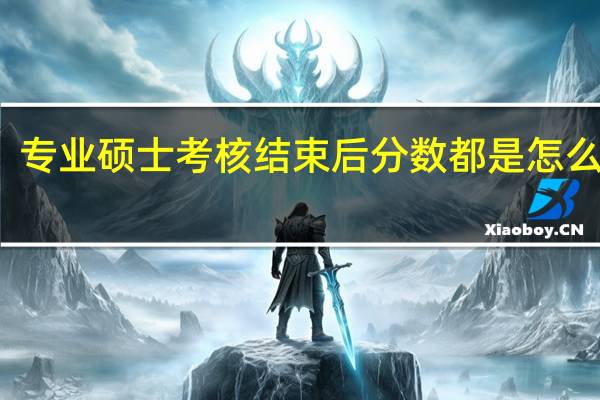 专业硕士考核结束后分数都是怎么查的