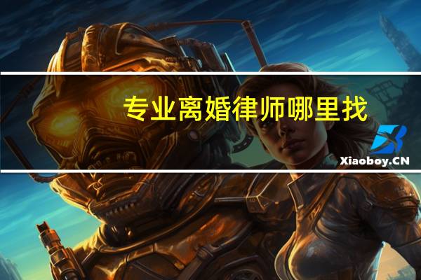 专业离婚律师哪里找