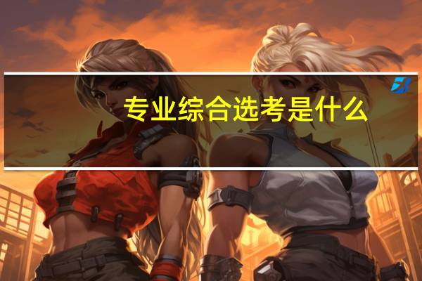 专业综合选考是什么