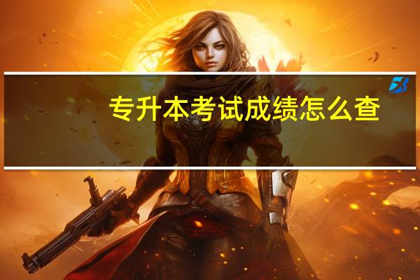 专升本考试成绩怎么查