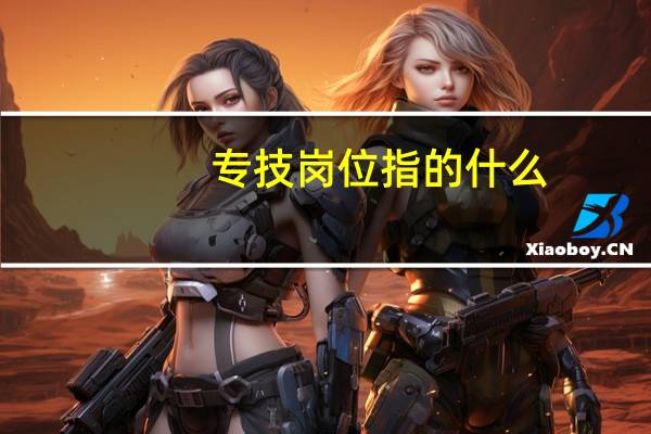 专技岗位指的什么