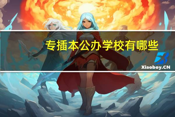 专插本公办学校有哪些