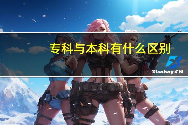 专科与本科有什么区别