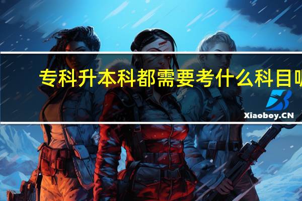 专科升本科都需要考什么科目呢