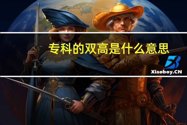 专科的双高是什么意思
