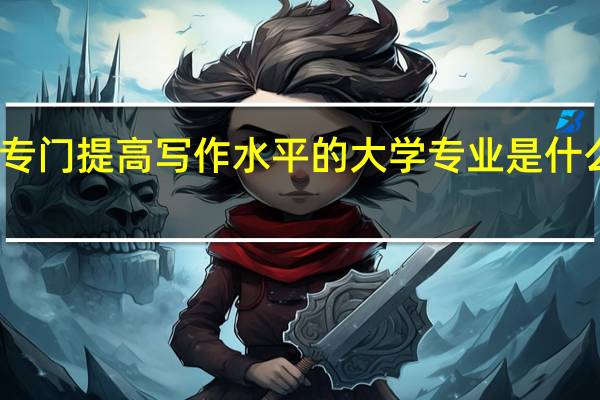 专门提高写作水平的大学专业是什么专业