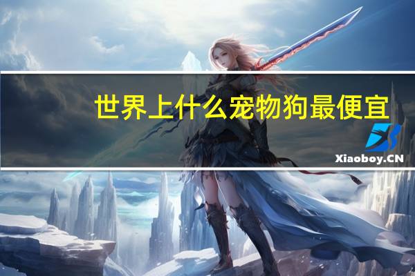 世界上什么宠物狗最便宜