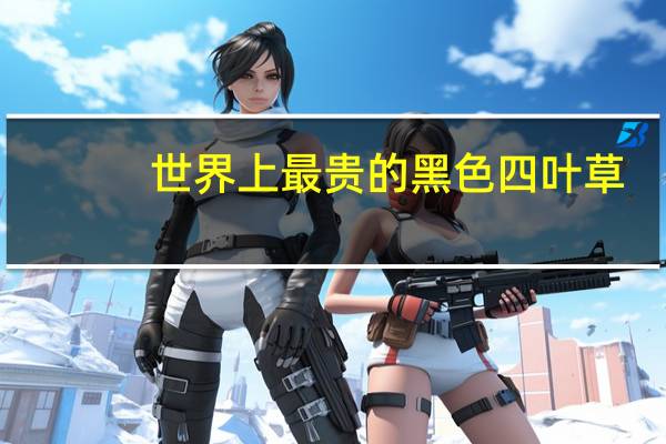 世界上最贵的黑色四叶草