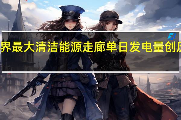 世界最大清洁能源走廊单日发电量创历史新高